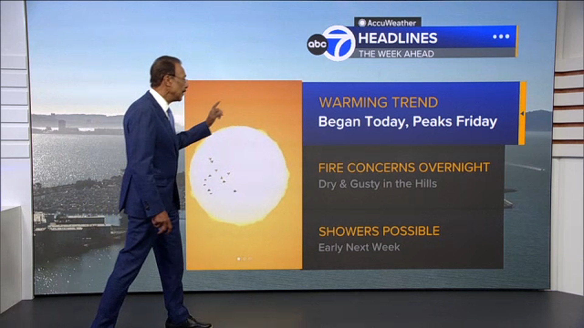 AccuWeather Forecast: Warming trend begins with higher fire danger coming overnight
— ABC 7 Bay Area, Yountville Community news