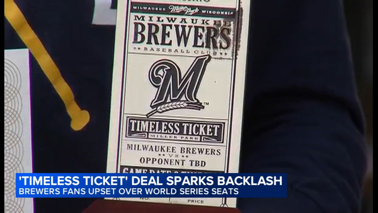 Brewers 'Timeless Ticket' holders say the team isn't fully honoring deal for World Series seats
       — ABC 7 Bay Area, Yountville Schools news