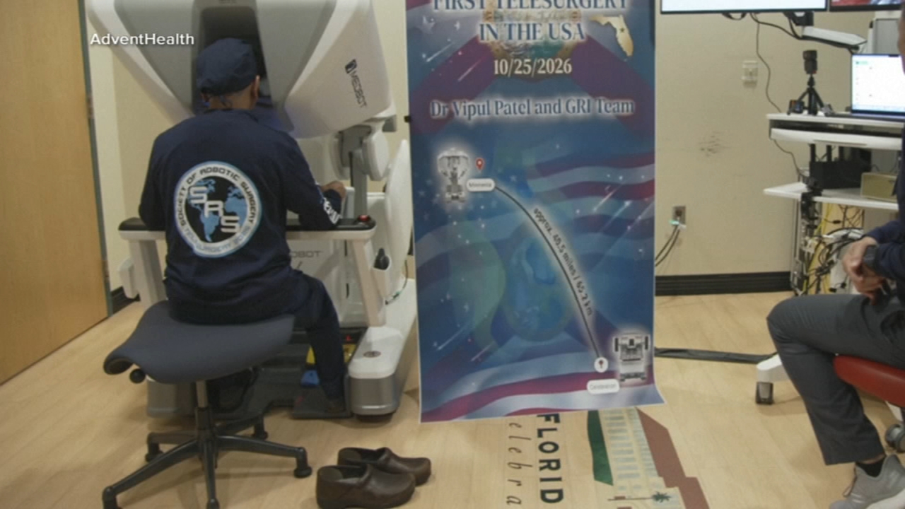 Doctor performs surgery on patient at hospital 35 miles away using robotics
— ABC 7 Bay Area