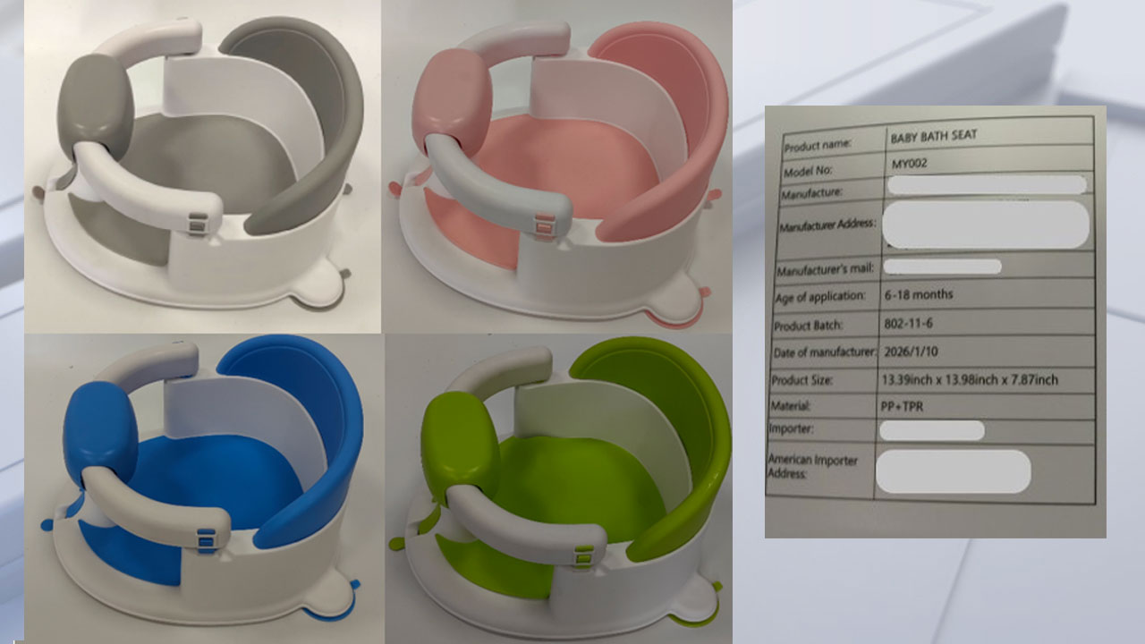 Baby bath seats sold on Amazon under recall for risk of serious injury, drowning — KTVU FOX 2 Bay Area, Yountville Government news